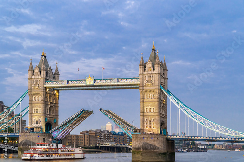 Lifting up London Tower Bridge