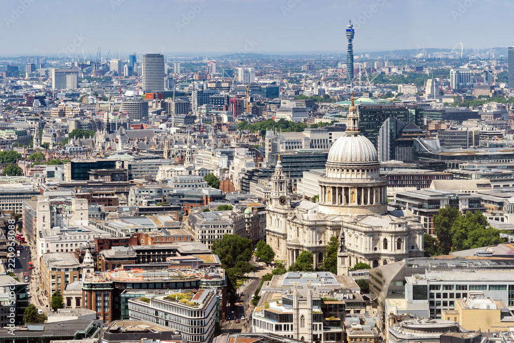 Fototapeta premium Katedra św. Pawła Widok z lotu ptaka