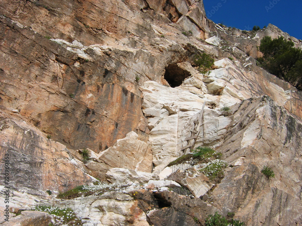 Cave at Penteli mountain Athens Greece