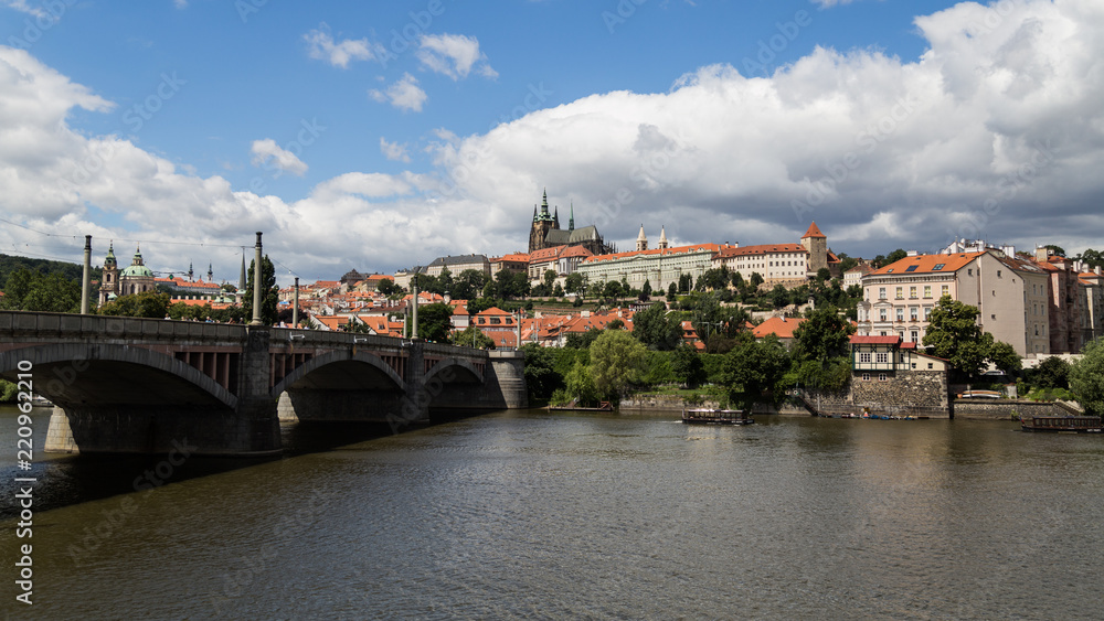 Prague's Charles Bridge and Castle.