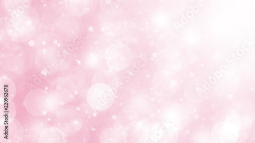Pink glitter sparkles rays lights bokeh Festive Elegant abstract background.