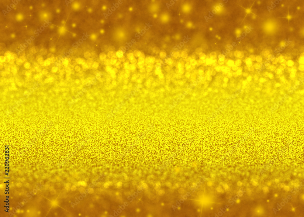 Gold sparkle rays lights with bokeh elegant show on stage abstract background. Dust sparks background. Gold sparkle rays lights with bokeh elegant show on stage abstract background. Dust sparks background.