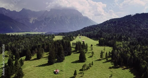 Beautiful alpine landscape around Mittenwald Bavaria Germany photo