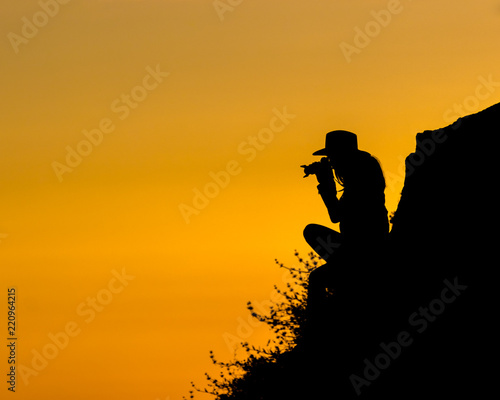 Photographer Sunset