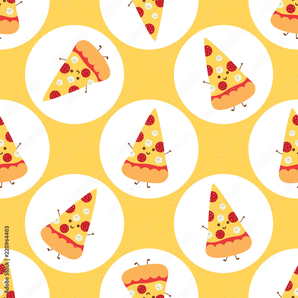Pizza time sticker pattern Pizza time sticker pattern