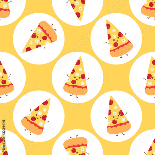 Pizza time sticker pattern