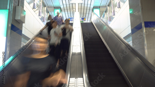 Escalator in Train Station  - Commercially Usable