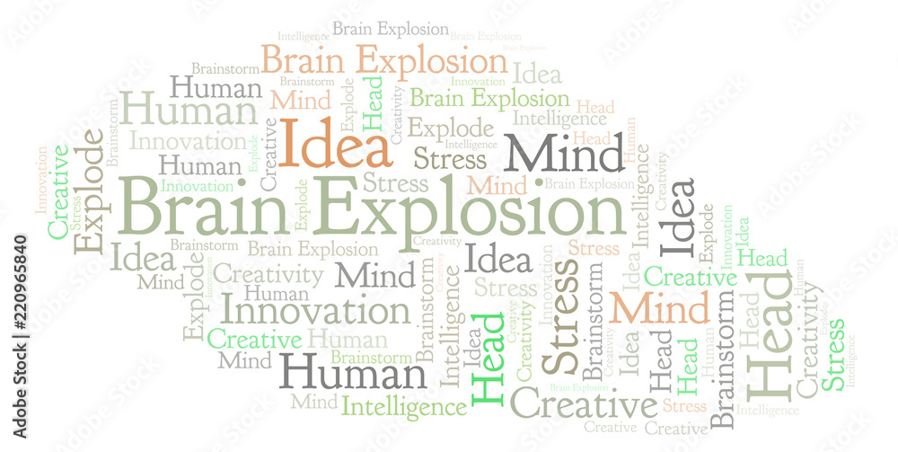 Obraz premium Brain Explosion word cloud.