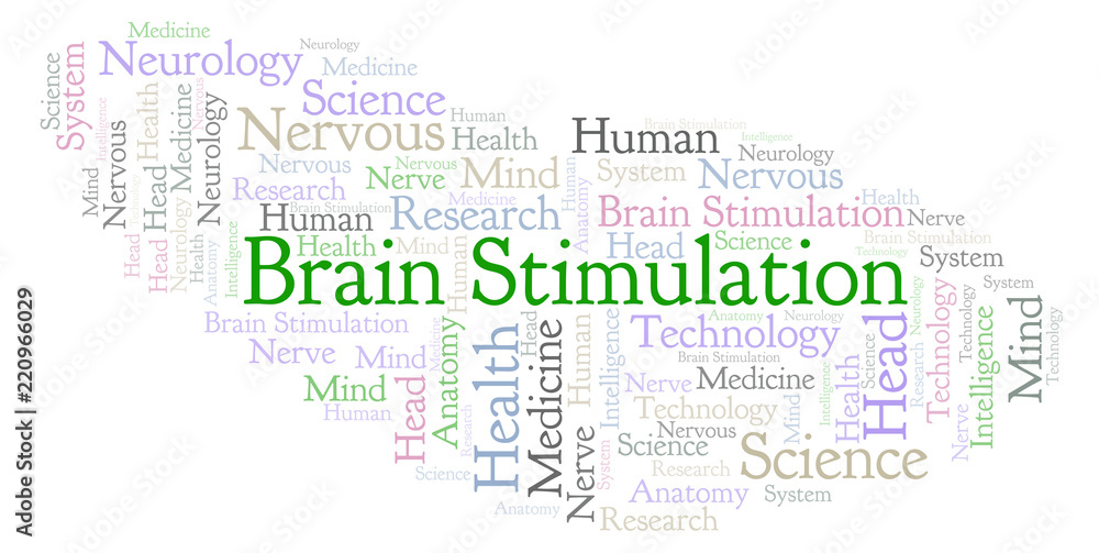 Brain Stimulation word cloud.