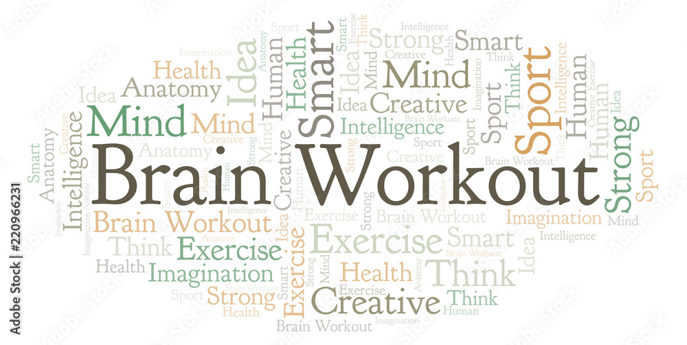 Brain Workout word cloud. Brain Workout word cloud.