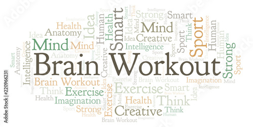 Brain Workout word cloud.