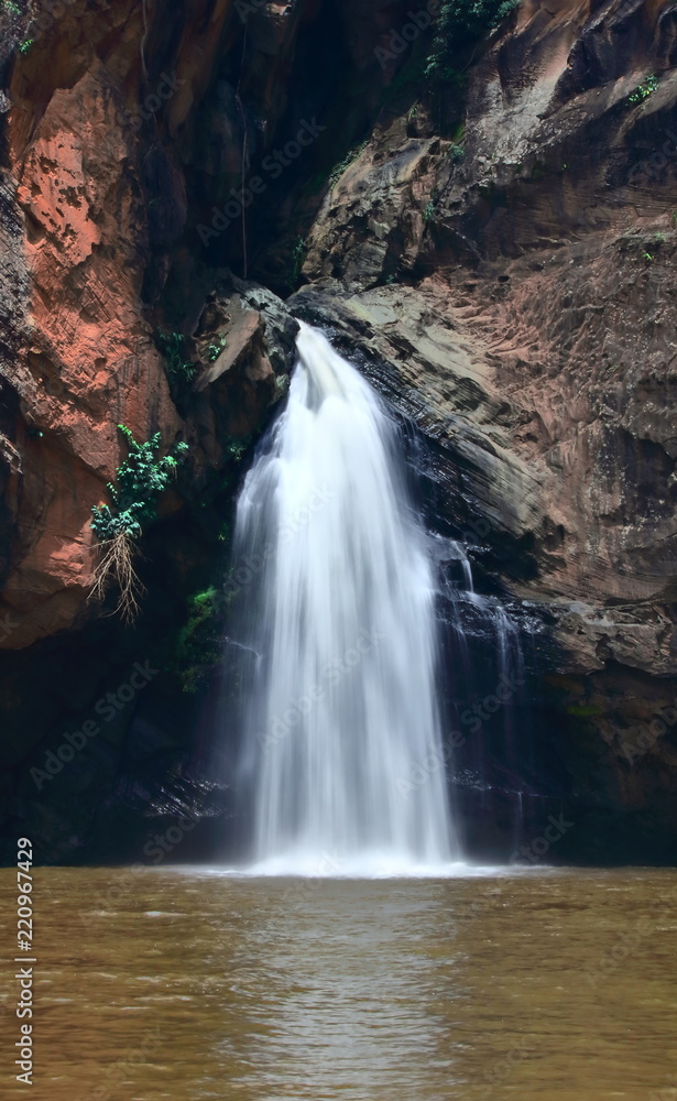 Fototapeta premium waterfall in the mountains.Chattrakran national park in Phitsanulok Thailand