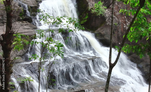  waterfall in the mountains.Chattrakran national park in Phitsanulok Thailand