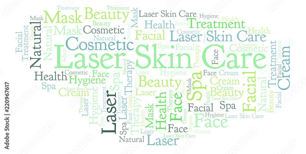 Fototapeta premium Laser Skin Care word cloud.