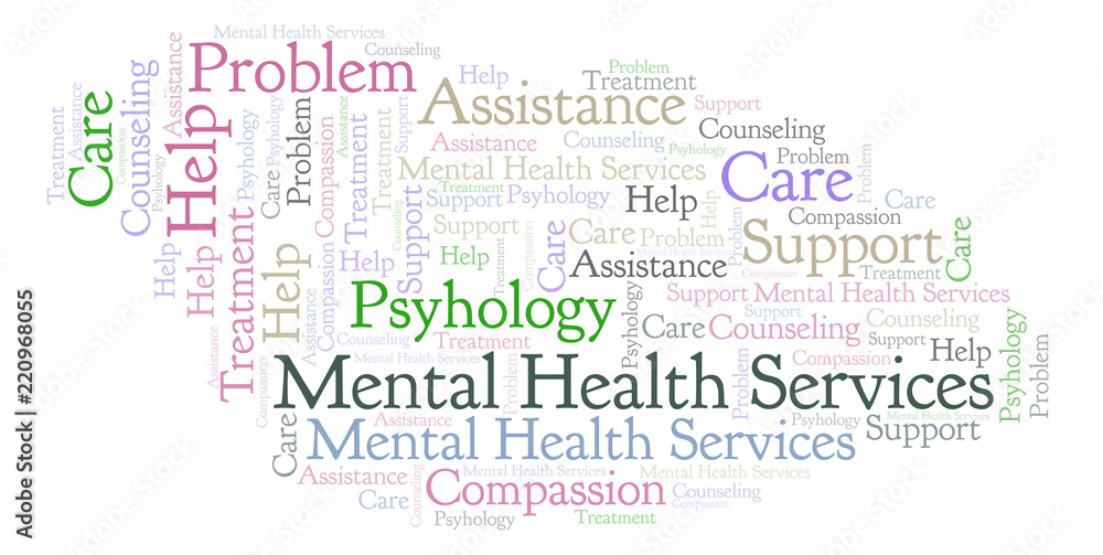 Mental Health Services word cloud. Mental Health Services word cloud.