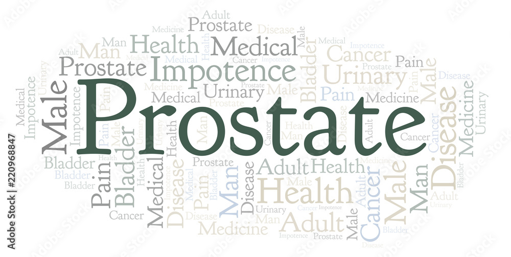Obraz premium Prostate word cloud.