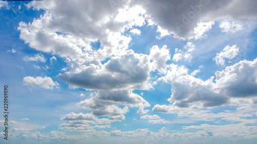 Blue sky with clouds  background