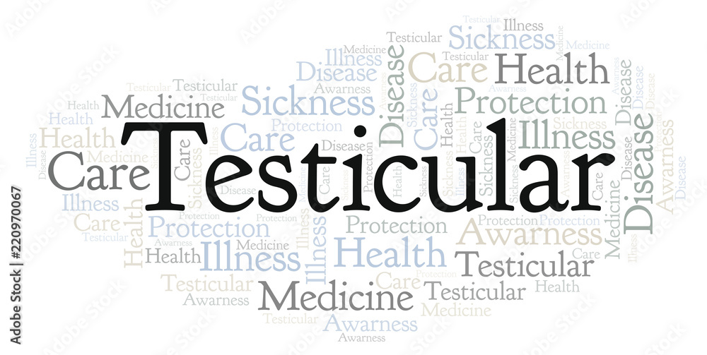 Obraz premium Testicular word cloud.