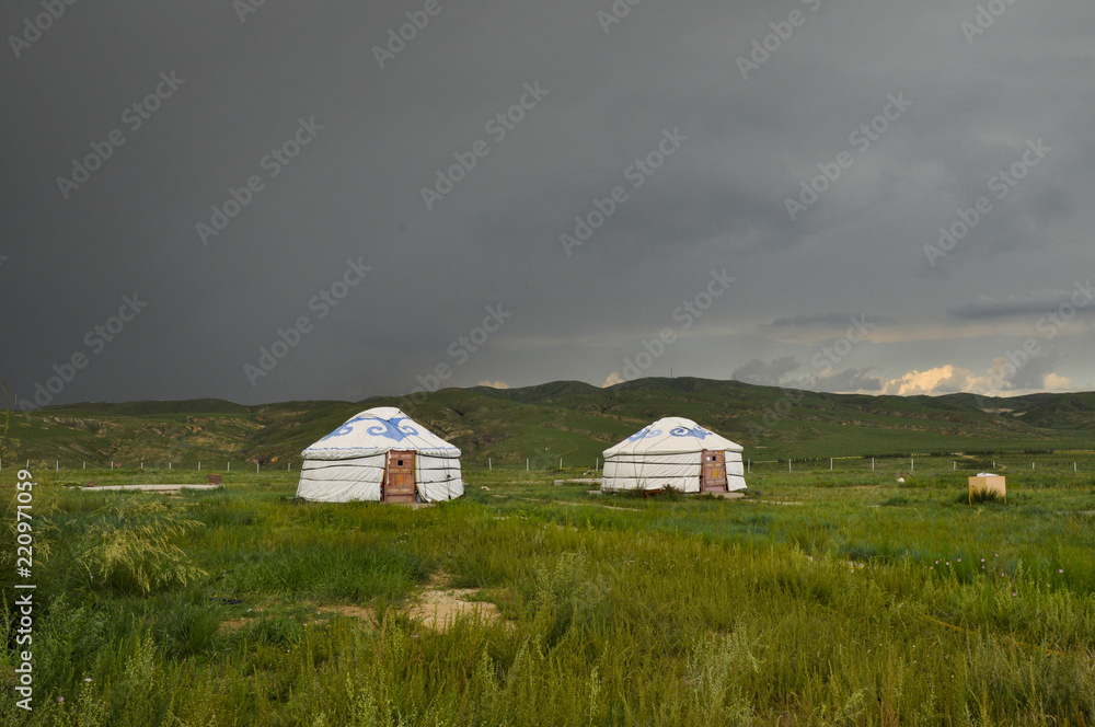 Mongolian yurt 中国锡林浩特蒙古包