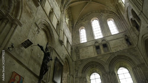 Wallpaper Mural Cathedral interior and windows in Lisieux, Normandy France, PAN Torontodigital.ca