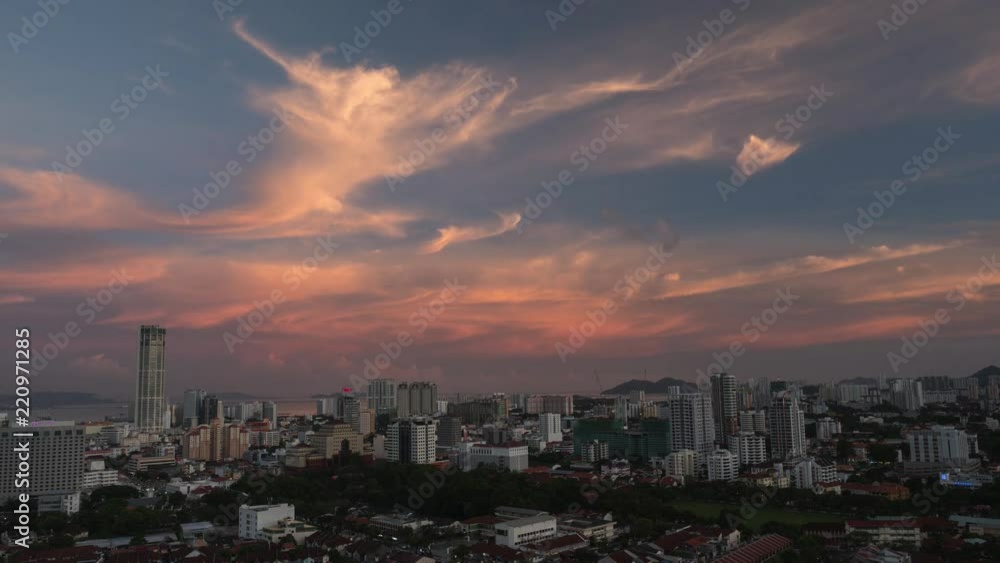 4k Timelapse Top View Of Penang, Malaysia 4k Timelapse Top View Of Penang, Malaysia