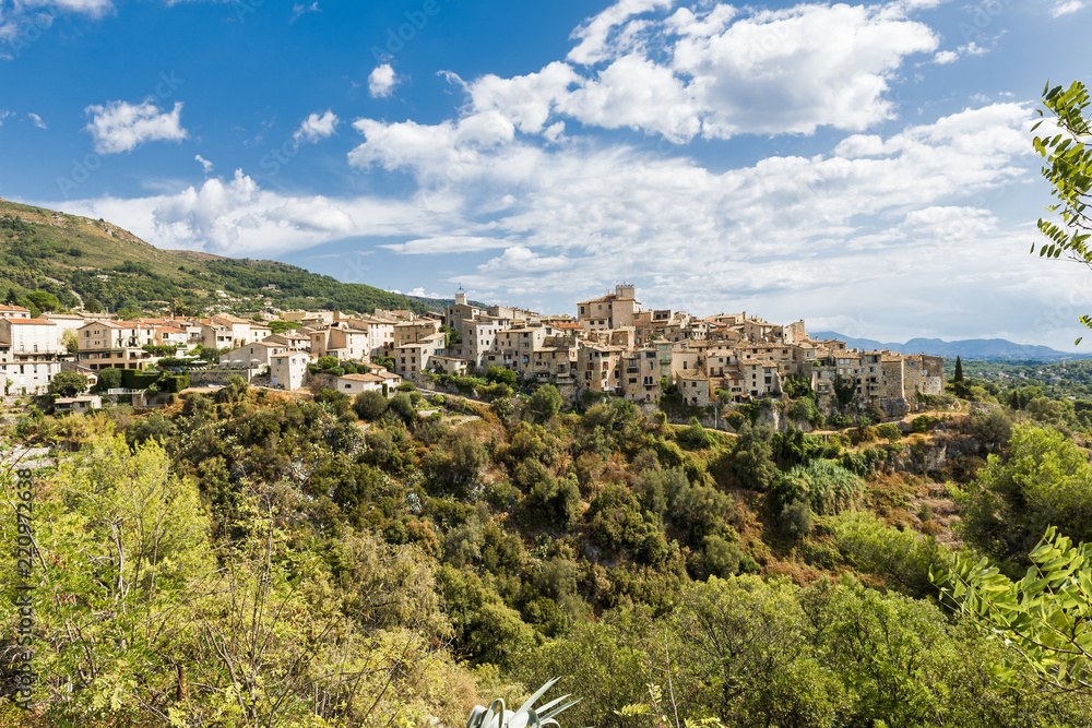 Tourrettes-sur-Loup is a small historic village in southeastern France and features medieval and Romanesque buildings. It’s located around 14km from the Mediterranean coast and accessible from Nice an