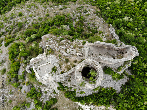 Glavaš – Dinarić (Glavas – Dinaric) Fortress is a fortress located in the continental part of Dalmatia, Croatia. It was built in the 15th century, when the region was threatened by Turkish invasions. photo