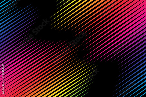 abstract geometric background, bright, color gradient, oblique black space creates the illusion of movement