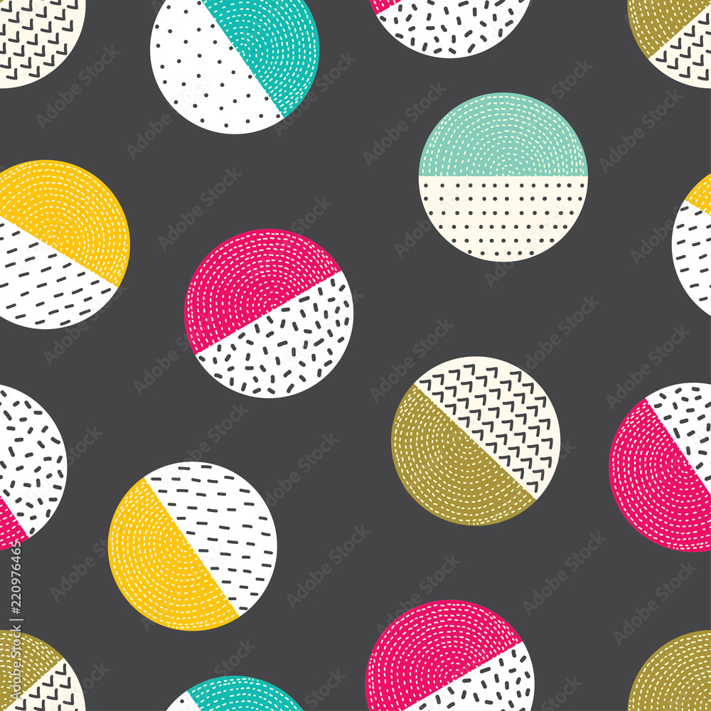Decorative polka dot pattern. Vector seamless pattern. Decorative polka dot pattern. Vector seamless pattern.