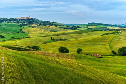 Pienza is a town in the Val d'Orcia in Tuscany, between Montepulciano and Montalcino.