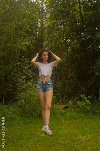 millennial lifestyle summer Jean shorts © David