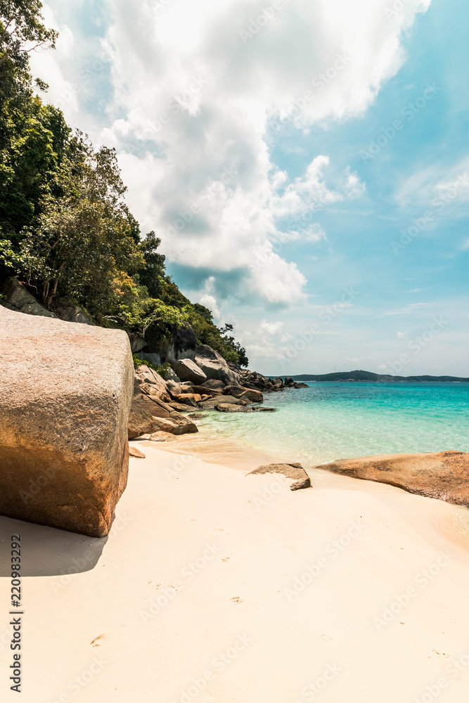 Turtle beach en Pulau Perhentian Besar, Malasia. Turtle beach en Pulau Perhentian Besar, Malasia.