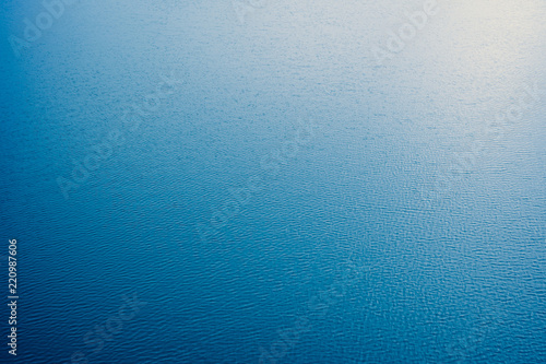 Abstract blue water sea for background or texture. Water sea and ocean wave blur light.