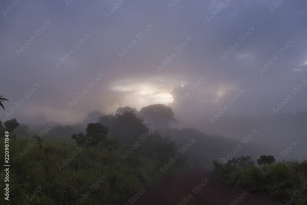 Ngorongoro Crater Fog Landscape
