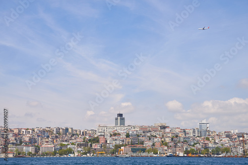 View from the sea to Istanbul