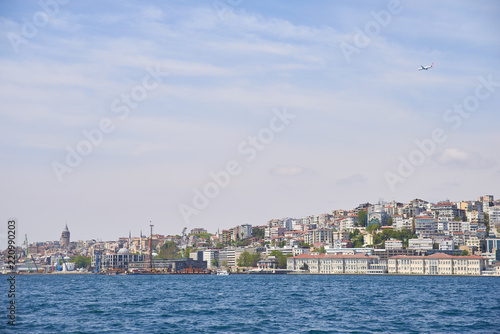 View from the sea to Istanbul