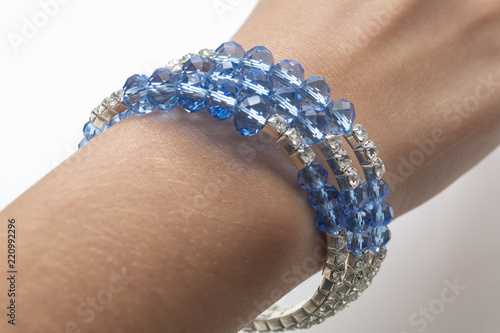 bracelet on a woman's arm