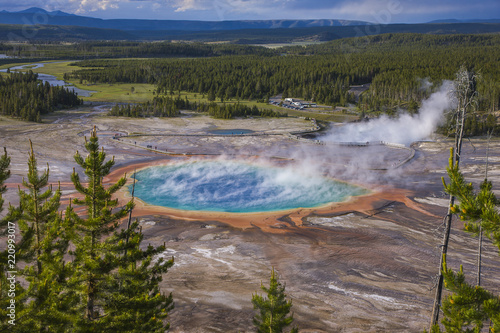 Grand Prismatic Spring Areal View