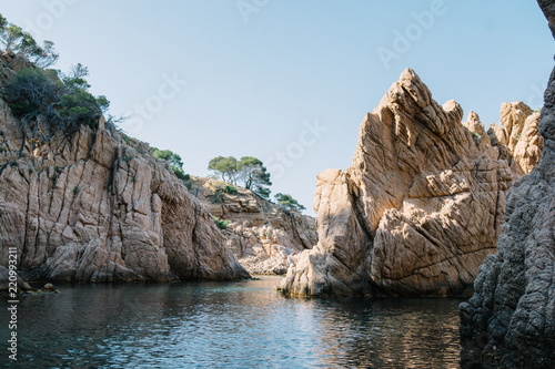 Paysage des criques Costa Brava mer Méditerranée 