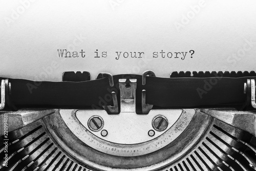 What is your story typed on a vintage typewriter