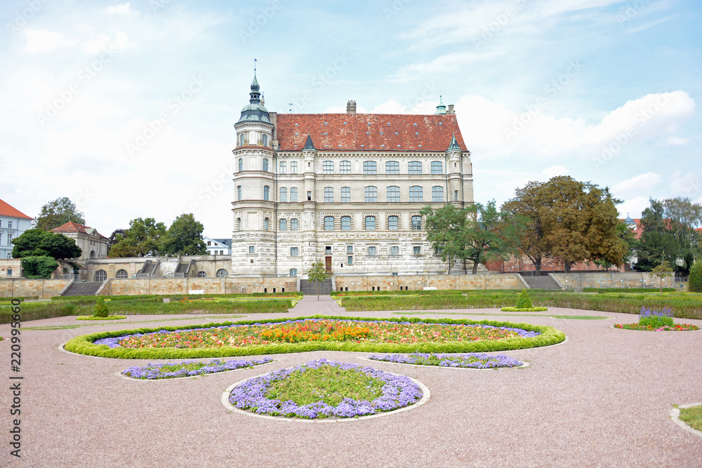 Fototapeta premium Schloss, Hintergrund, Park