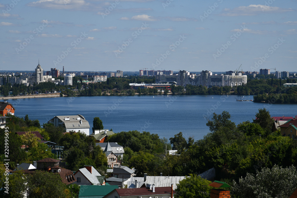 View of Voronezh and the river in Russia