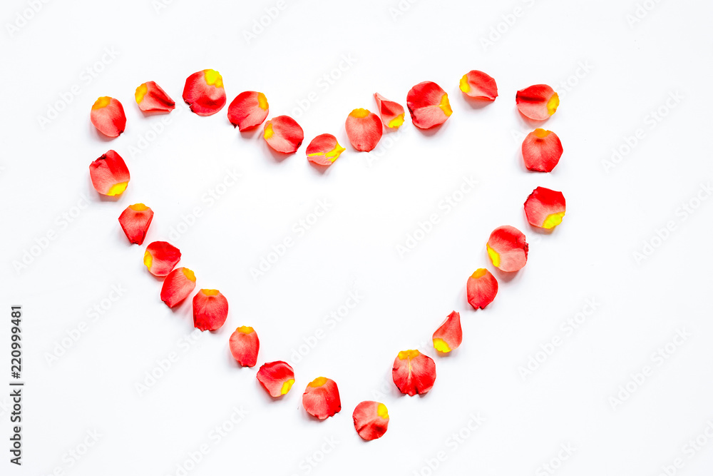 concept of Valentine's Day with heart background mock up concept of Valentine's Day with heart background mock up