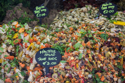 Maltese salad for sale in a market