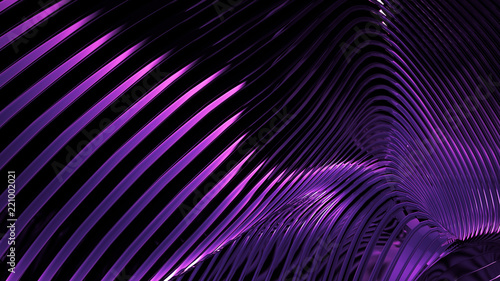 Purple metallic background. 3d illustration  3d rendering.