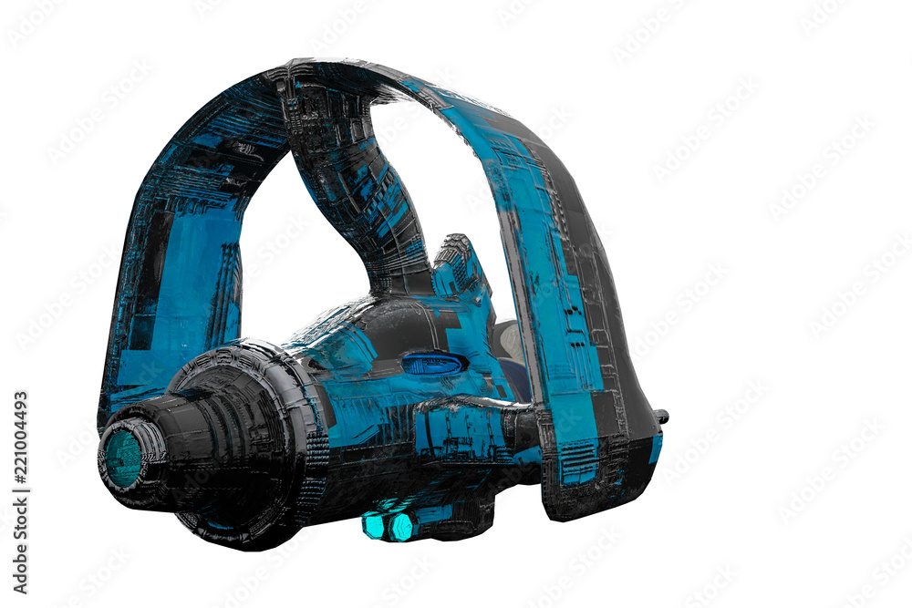 black and blue aircraft alien space ship exploring around black and blue aircraft alien space ship exploring around