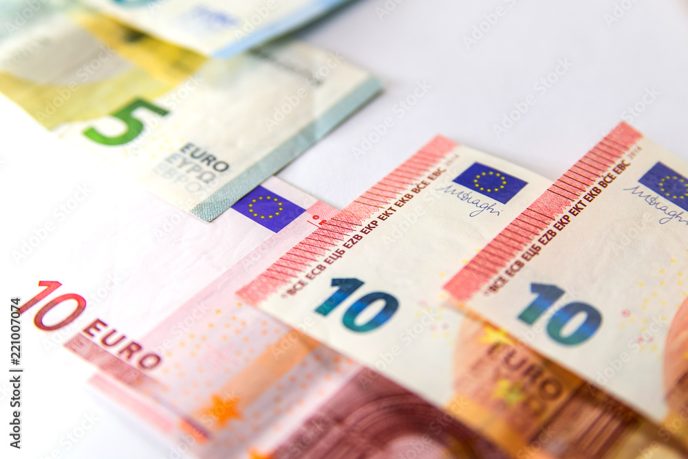 Banknotes of Euro Money. Euro cash background. Business concept Banknotes of Euro Money. Euro cash background. Business concept