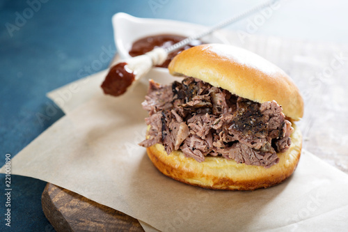 Photography Bbq brisket sandwich
