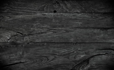 Halloween on a black wooden background