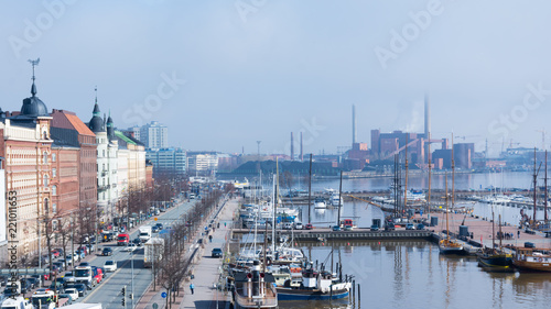 Foto the Pohjoisranta waterfront in Helsinki